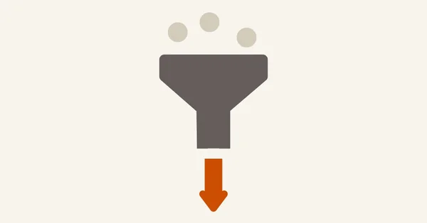 The Filter icon: a funnel that separates signal from noise